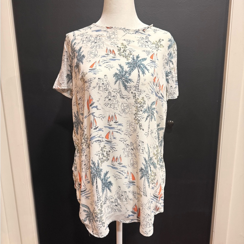 LC Lauren Conrad Scenic Print Women's Top - Small